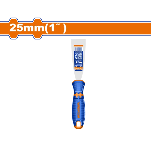 ESPATULA ACERO INOXIDABLE MANGO PLAS,BICOLOR 1"X25MM