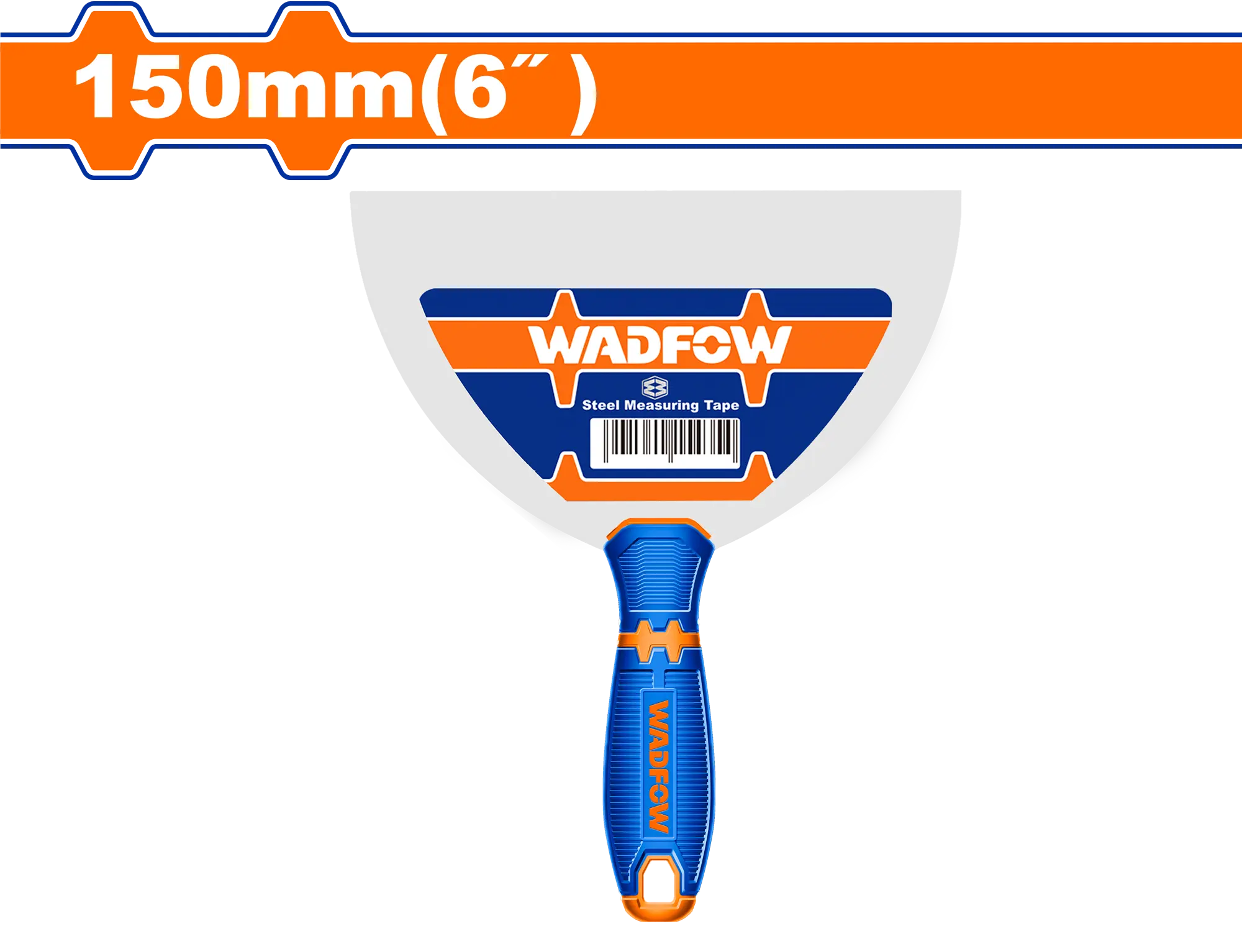 ESPATULA ACERO INOXIDABLE MANGO PLAS,BICOLOR 6"X150MM