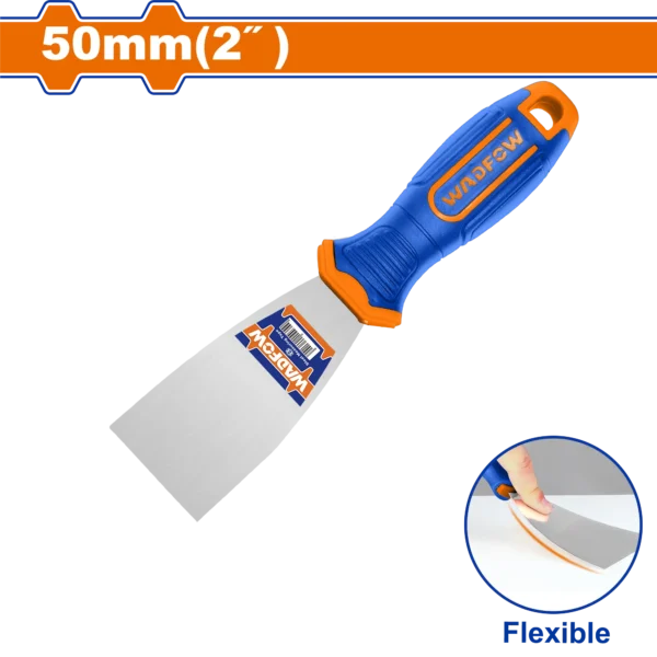 ESPATULA ACERO INOXIDABLE MANGO PLAS,BICOLOR 2"X50MM