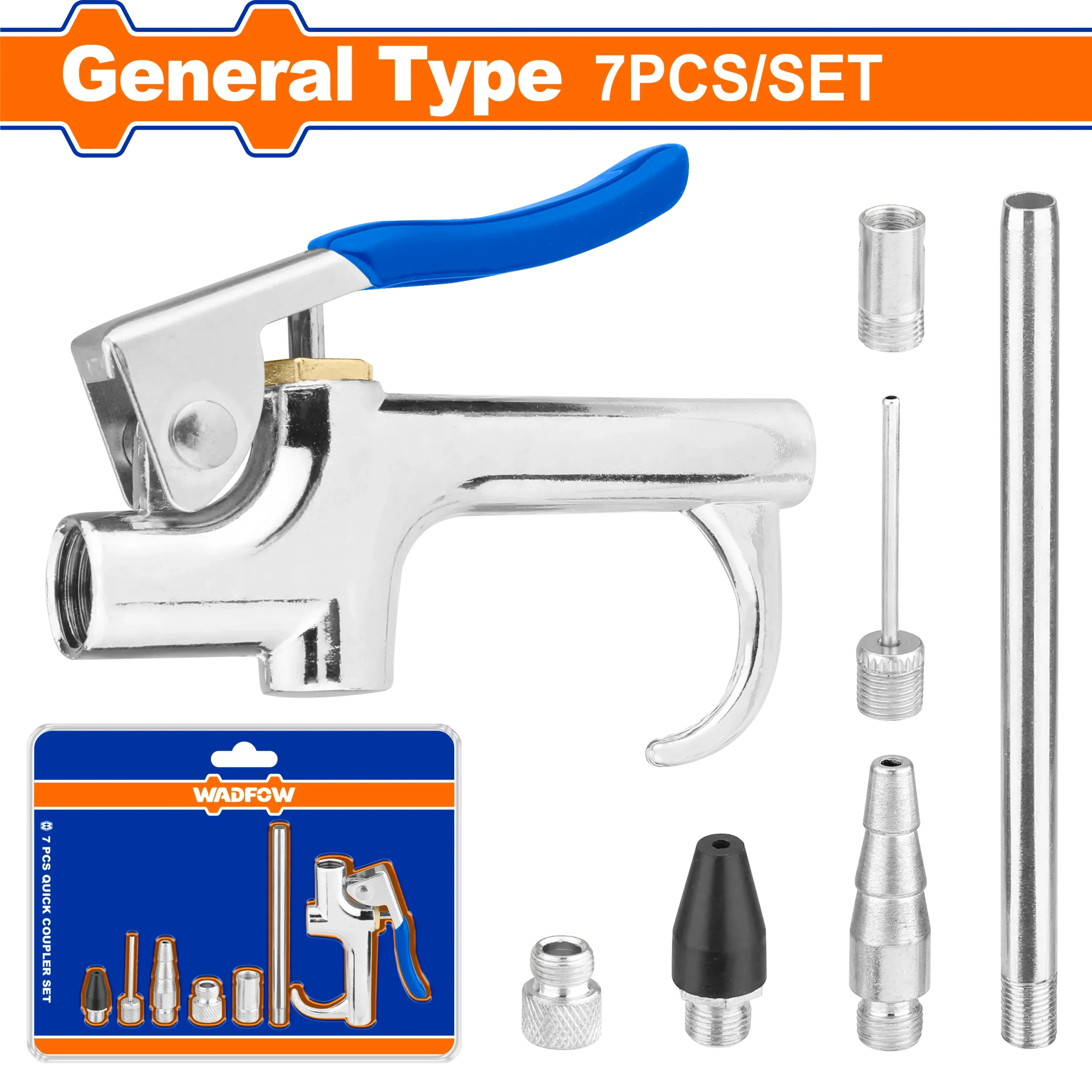 JUEGO DE PISTOLA DE AIRE 7PCS WADFOW