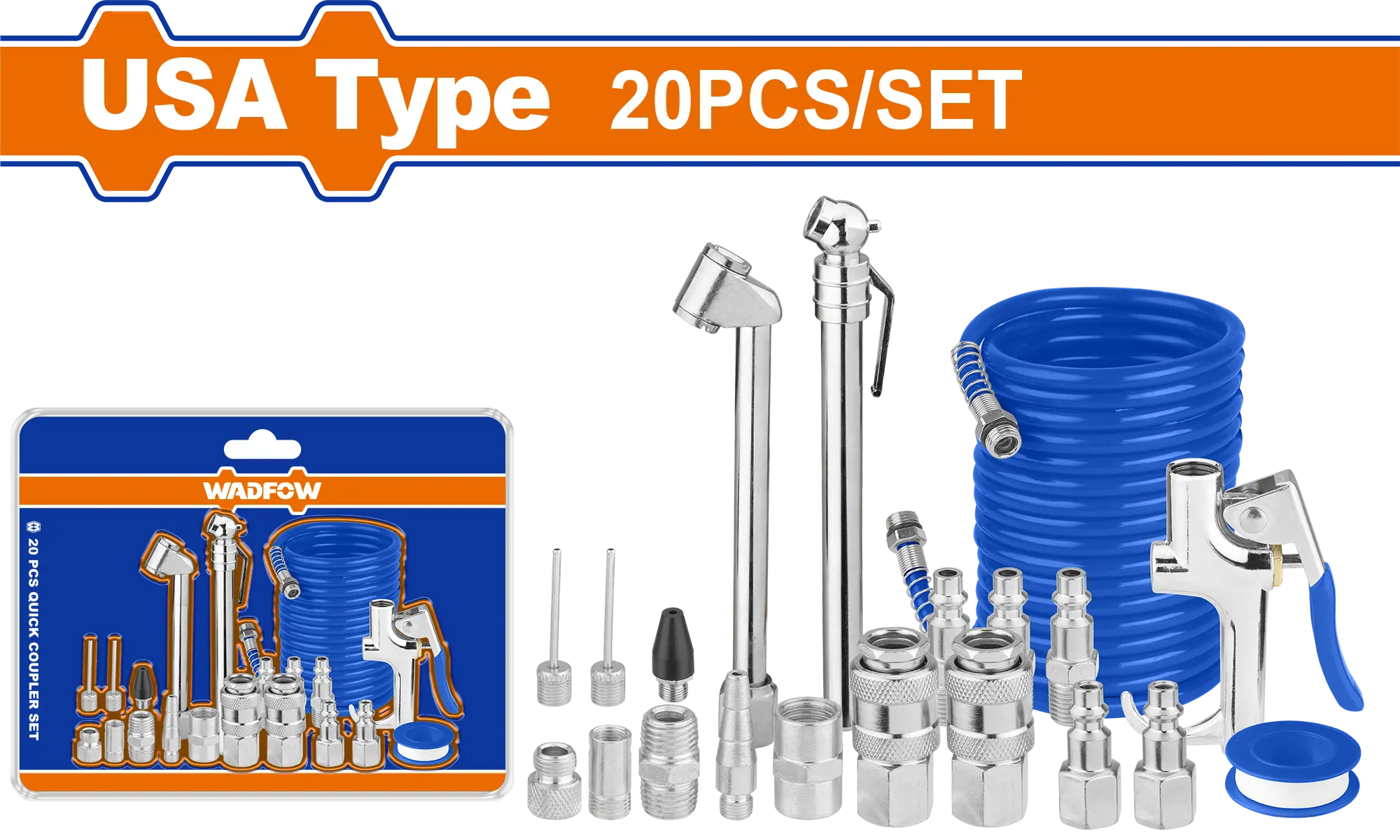 JUEGO DE PISTOLA DE AIRE 20PCS WADFOW