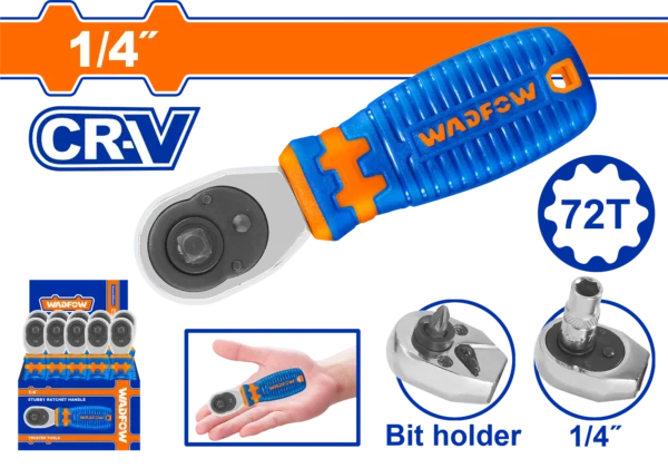 LLAVE RACHA CORTA (PALANCA DE MEDIA VUELTA) DE 1/4"