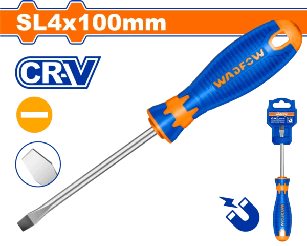 DESTORNILLADOR PLANO 5/32" X 4" BICOLOR FUNDA