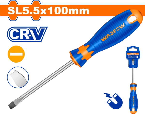 DESTORNILLADOR PLANO 3/16" X 4" BICOLOR FUNDA