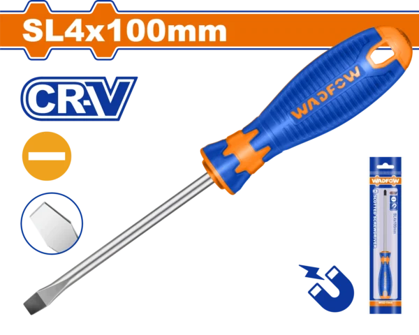 DESTORNILLADOR PLANO 1/8"" X 4" BICOLOR FUNDA