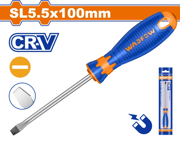 DESTORNILLADOR PLANO 3/16" X 4" BICOLOR FUNDA