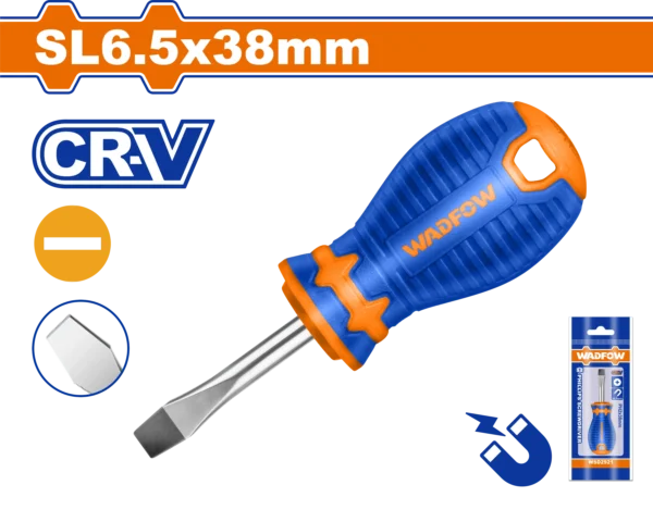 DESTORNILLADOR PLANO 1/4" X 1.1/2" TOROMBOLO BICOLOR FUNDA
