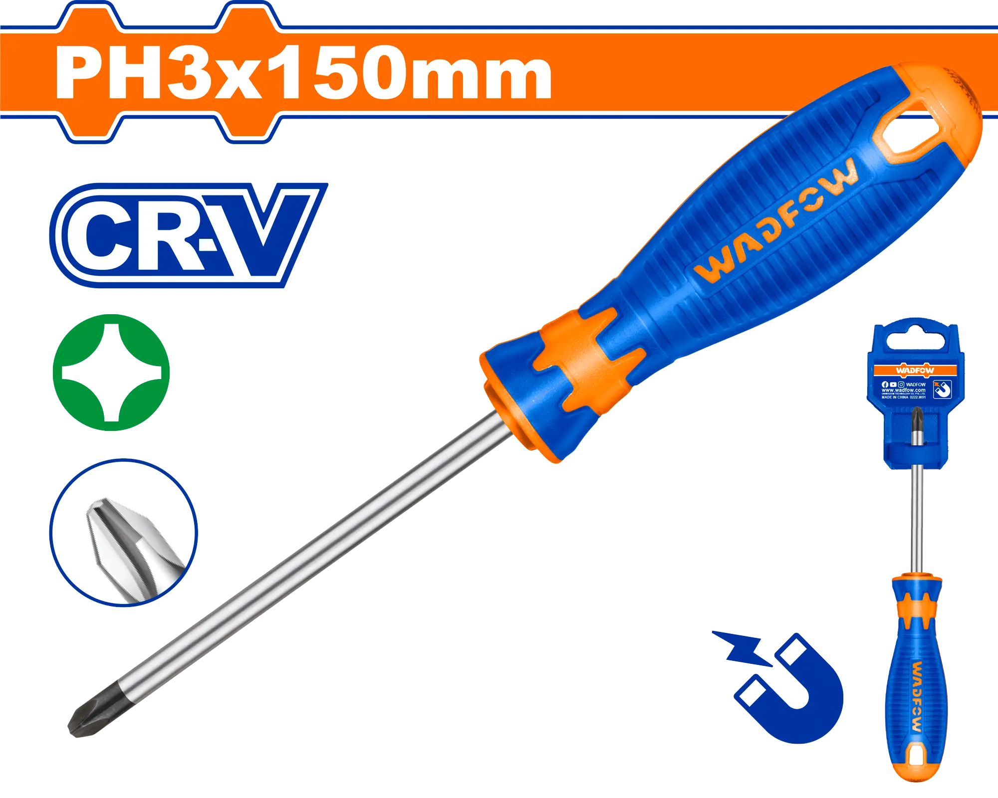 DESTORNILLADOR ESTRELLA 5/16''X 6" BICOLOR FUNDA PH3