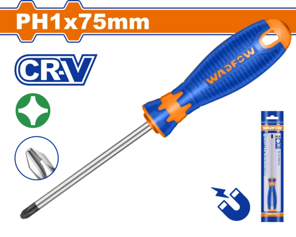 DESTORNILLADOR ESTRELLA 3/16""X3" BICOLOR FUNDA PH1