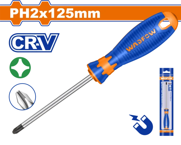 DESTORNILLADOR ESTRELLA 1/4" X 5" BICOLOR FUNDA PH2