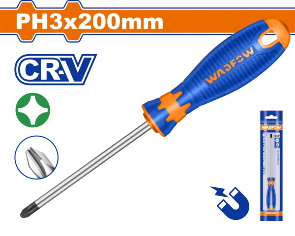 DESTORNILLADOR ESTRELLA 5/16" X 8" BICOLOR FUNDA PH3