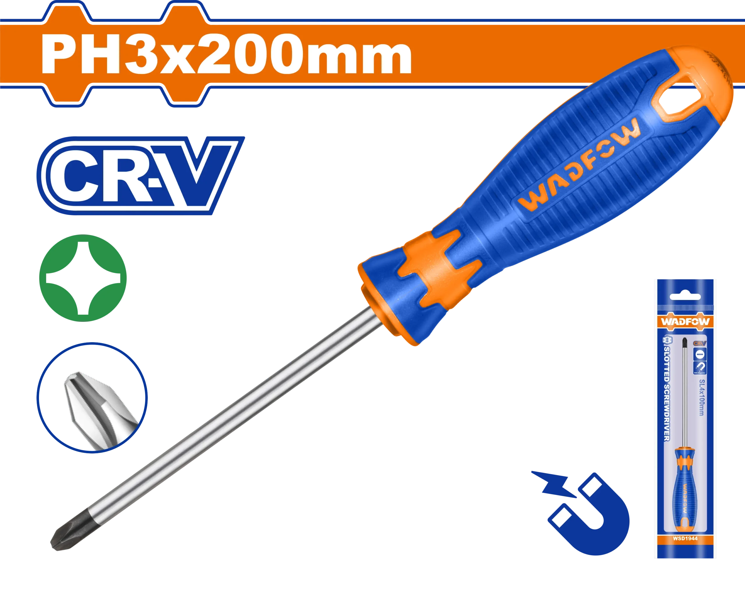 DESTORNILLADOR ESTRELLA 5/16" X 8" BICOLOR FUNDA PH3