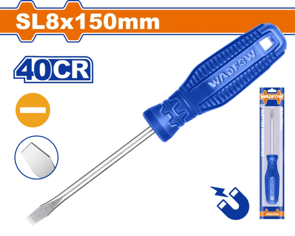 DESTORNILLADOR PLANO 5/16" X 6" AZUL FUNDA