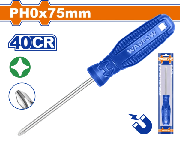 DESTORNILLADOR ESTRELLA 1/8" X 3"" FUNDA AZUL PH0