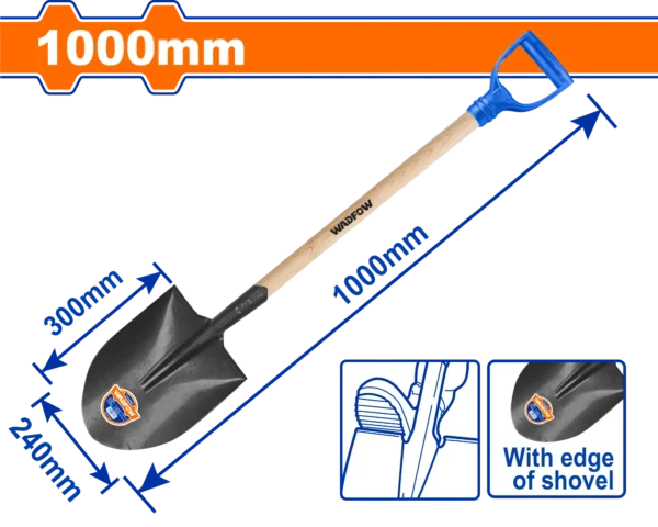 PALA DE ACERO M/MADERA PUNTONA WADFOW