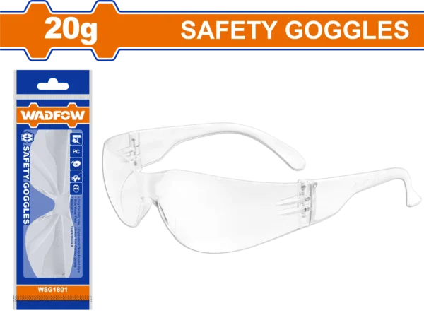 GAFAS DE SEGURIDAD TRANSPARENTES WADFOW