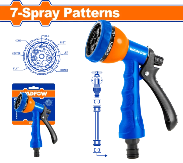 PISTOLA DE JARDIN 7 FUNC WADFOW
