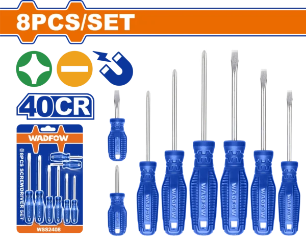 JUEGO DE DESTORNILLADORES DE 8 PIEZAS