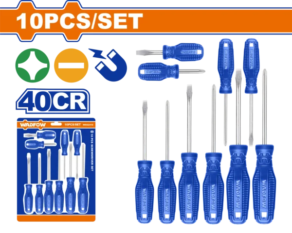 JUEGO DE DESTORNILLADORES DE 10 PIEZAS