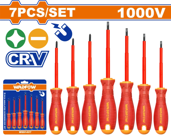 JUEGO DE DESTORNILLADORES AISLADOS 7PCS