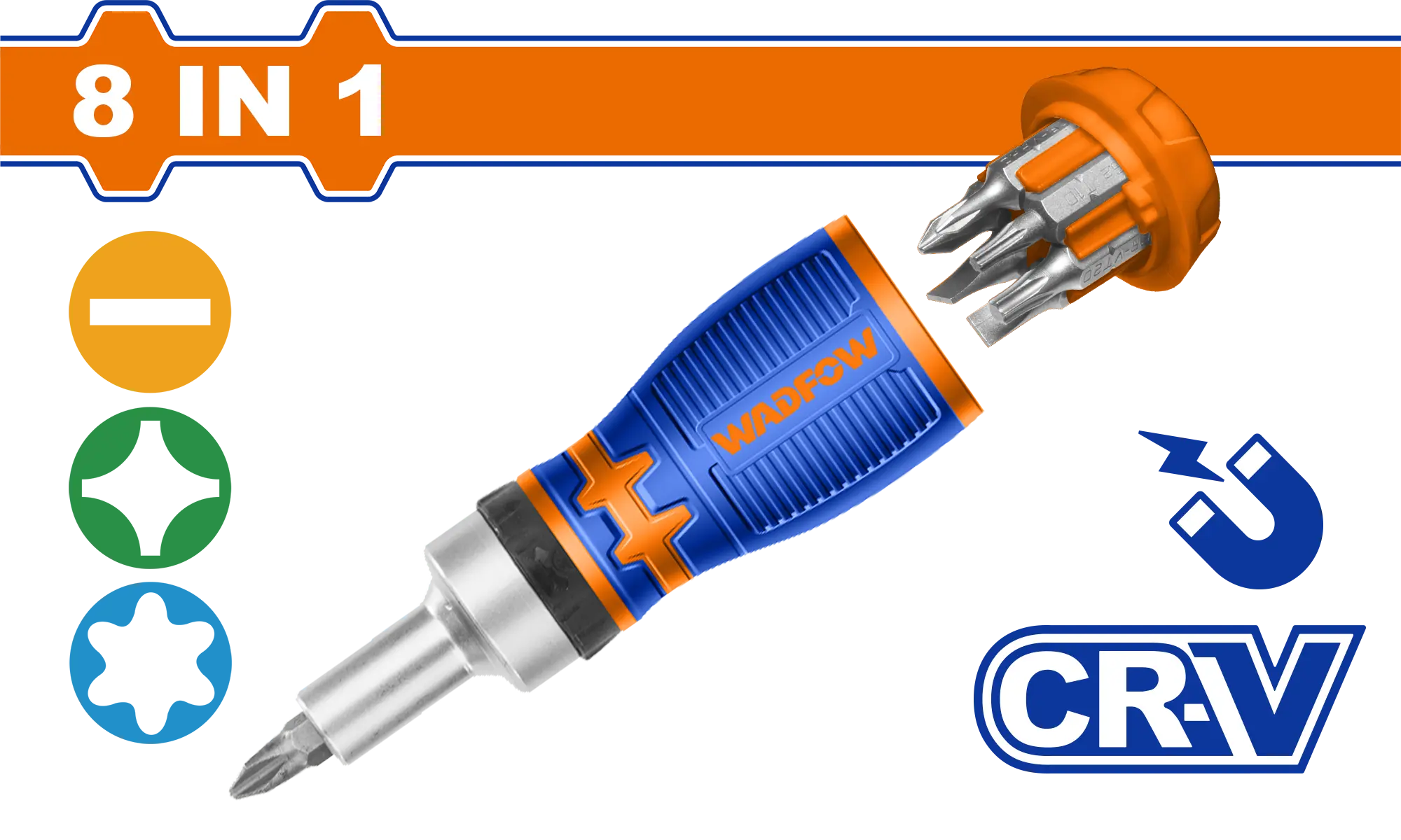 DESTORNILLADOR RATCHET 8 EN 1