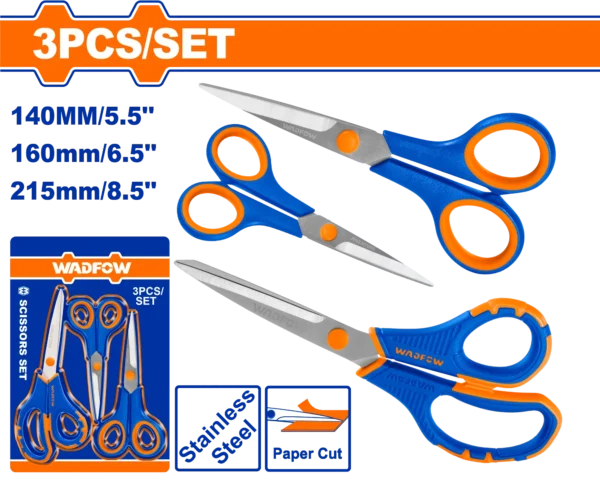 JUEGO DE TIJERAS 3PCS