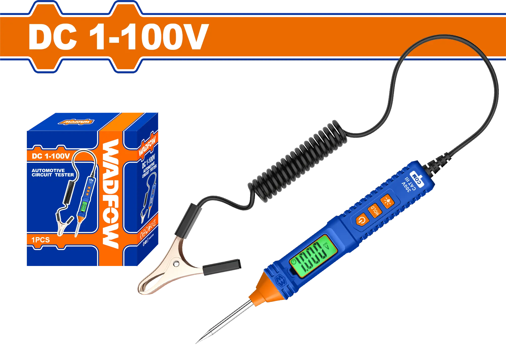 COMPROBADOR DE CIRCUITO AUTOMOTRIZ 1-100V WADFOW