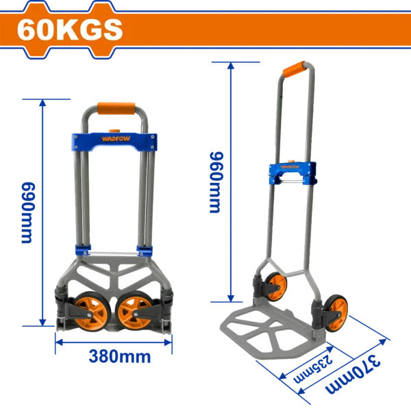 COCHE DE MANO PLEGABLE 60KGS WADFOW
