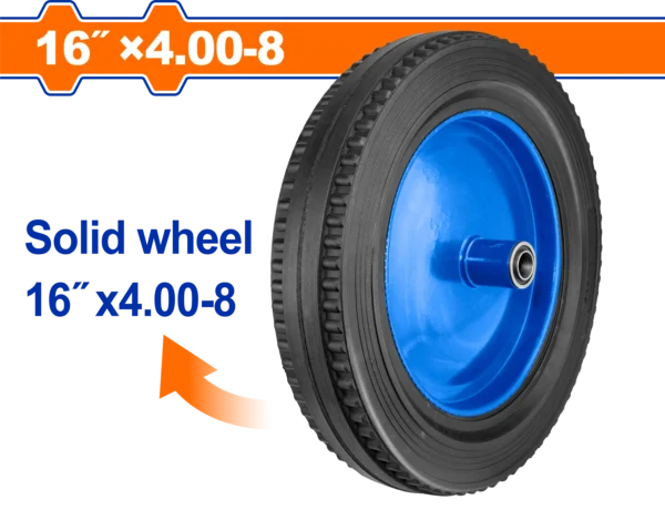 RUEDA SOLIDA CARRETILLA 16"X4.00-8 DIAMANTE 130KG WADFOW