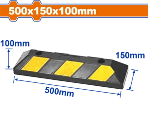 TOPE DE GOMA PARA ESTACIONAMIENTO 500X150X100MM WADFOW