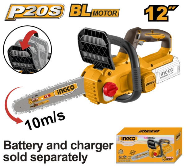 MOTOSIERRA DE IONES DE LITIO 12" BL 20V