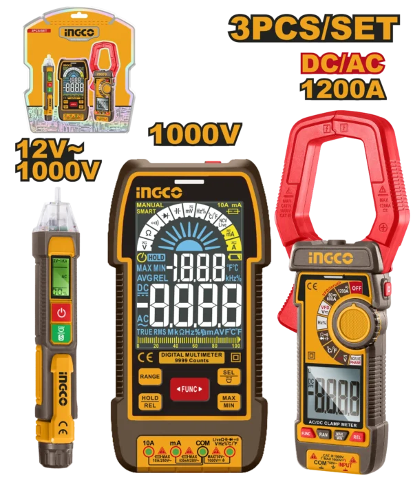 JUEGO DE HERRAMIENTAS DE MEDICION ELECTRICA 3PCS