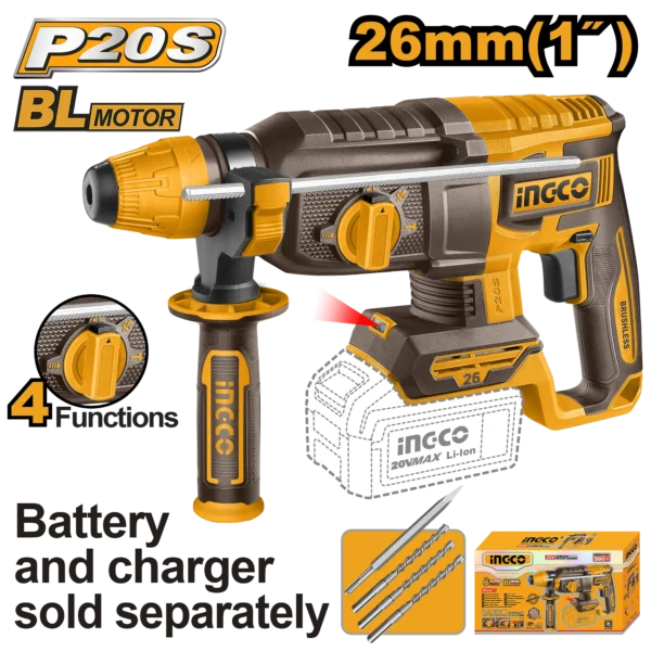 ROTOMARTILLO 1" BL 20V 2,5J