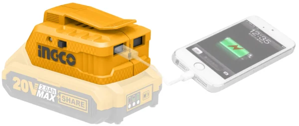 CARGADOR INALAMBRICO USB-A 20V