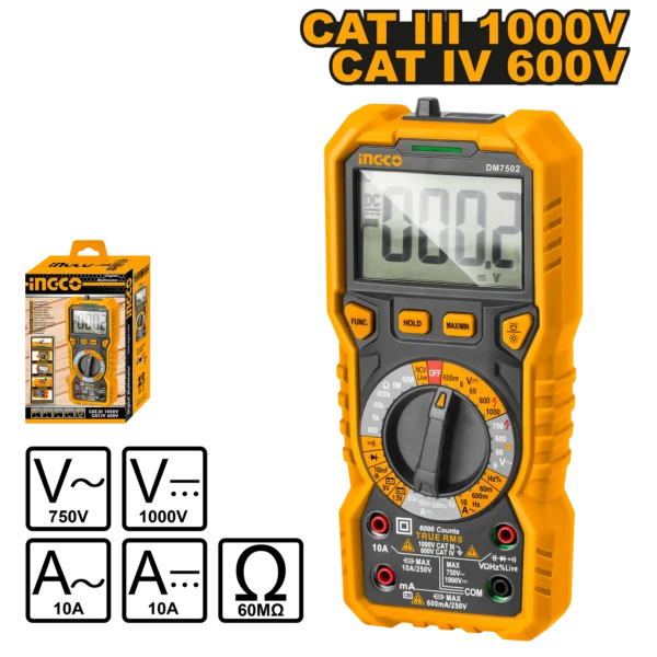 MULTIMETRO DIGITAL 6000 CUENTAS