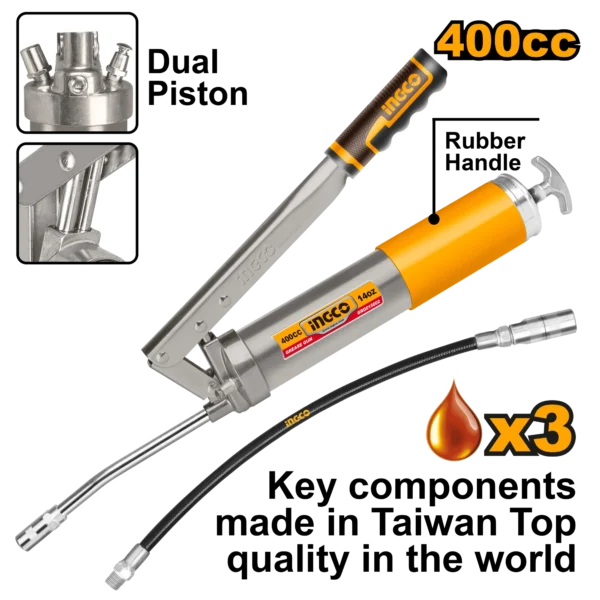 ENGRASADORA 400CC DOBLE PISTON INDUSTRIAL