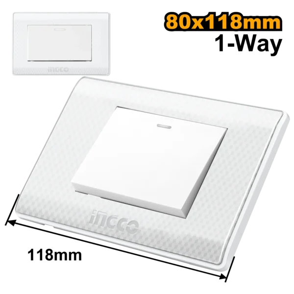 INTERRUPTOR SIMPLE 16A 250V~ COLOR BLANCO