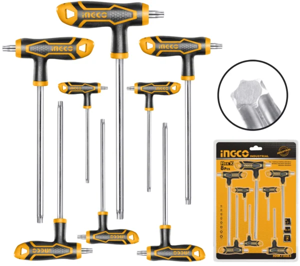 JUEGO LLAVES TORX 8PCS TIPO T
