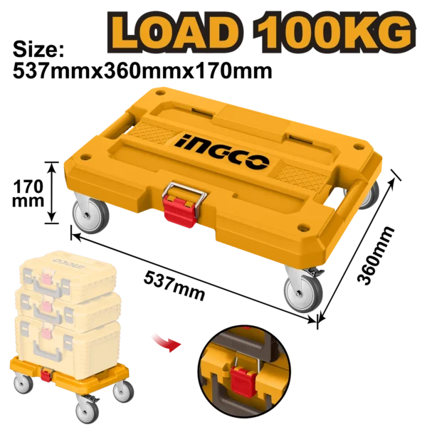 TABLA TRANSPORTADORA DE CAJAS DE HERRAMIENTAS CON RUEDAS 100KG