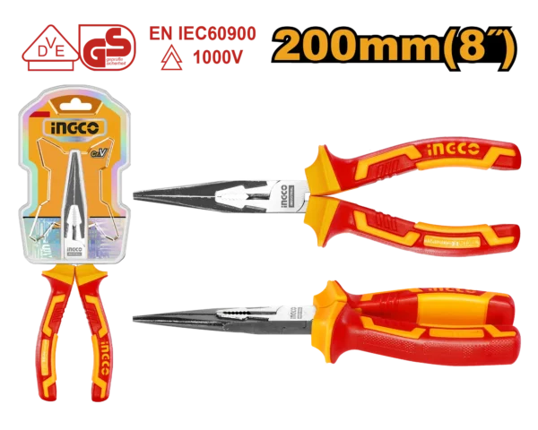 PINZA ALICATE LARGO AISLADO 8"