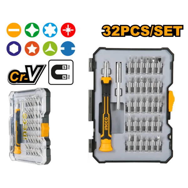 SET DESTORNILLADOR PRECISIoN IMANTADO 32 PCS CELU/RELOJ