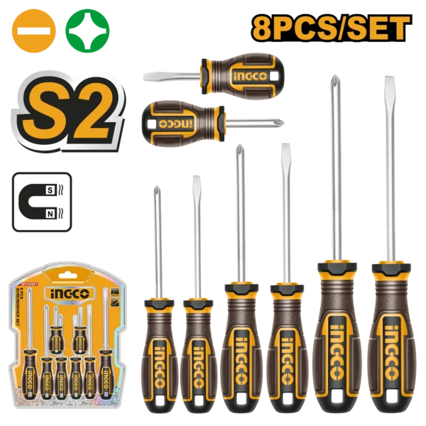 SET DESTORNILLADORES 8PCS INDUSTRIAL