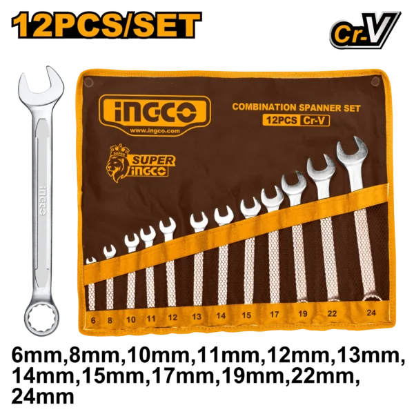 SET LLAVES BOCA-CORONA 12PCS 6-24MM INDUSTRIAL