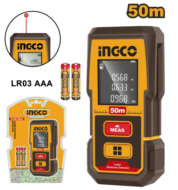 MEDIDOR DE DISTANCIA LASER 50M INDUSTRIAL