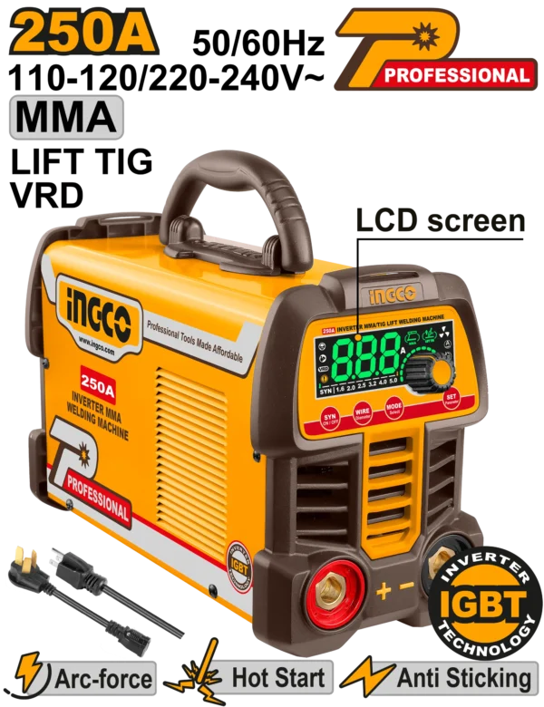 SOLDADORA INVERTER MMA/TIG LIFT - VRD 250A