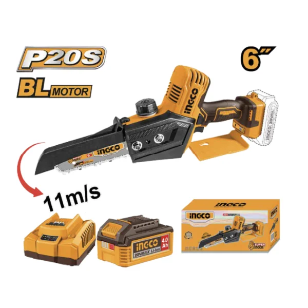 KIT MOTOSIERRA DE IONES DE LITIO 6'' BL 20V