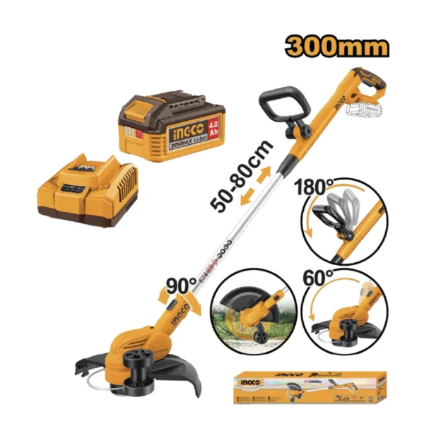 KIT CORTADORA DE HIERBA 300MM. 20V