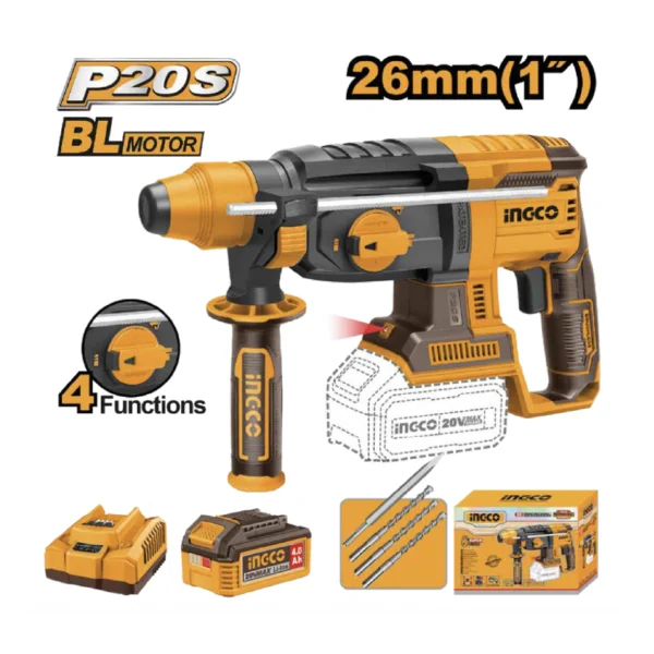 KIT ROTOMARTILLO INALAMBRICO 2,5J BL 20V