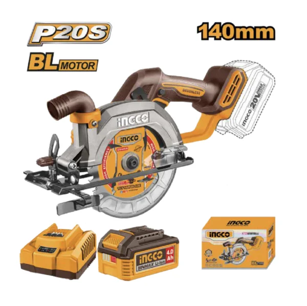 KIT SIERRA CIRCULAR INALAMBRICA 5-1/2" BL 20V