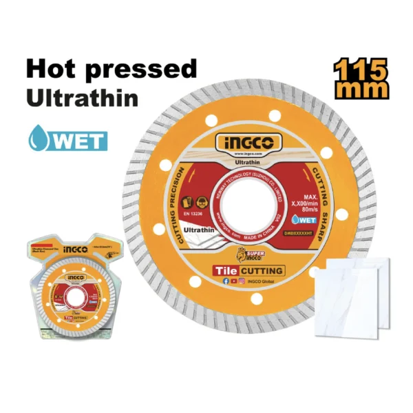 DISCO DIAMANTE ULTRAFINO TURBO 115(4 1/2")X 22.2MM